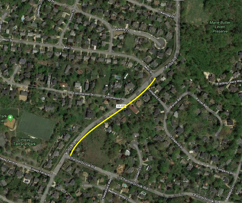 Kirby Road Sidewalk (Chesterbrook Road to Mori Street) Transportation